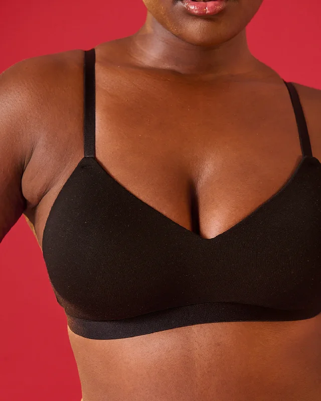 Smooth Sculpt Padded Bra - Black