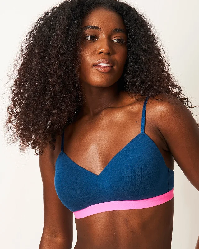 Smooth Sculpt Padded Bra - Midnight Neon Pink