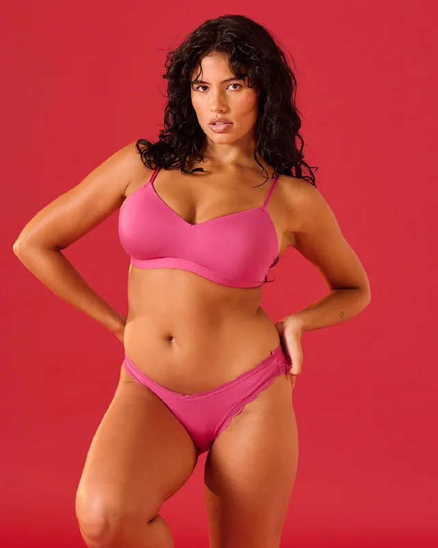 Smooth Sculpt Padded Bra - Raspberry