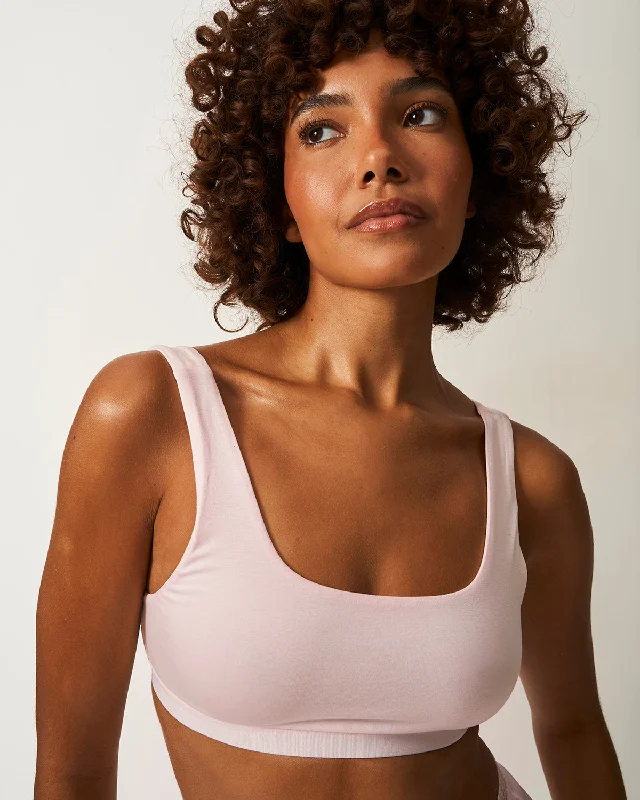 Soft Scoop Bra - Pink-a-boo