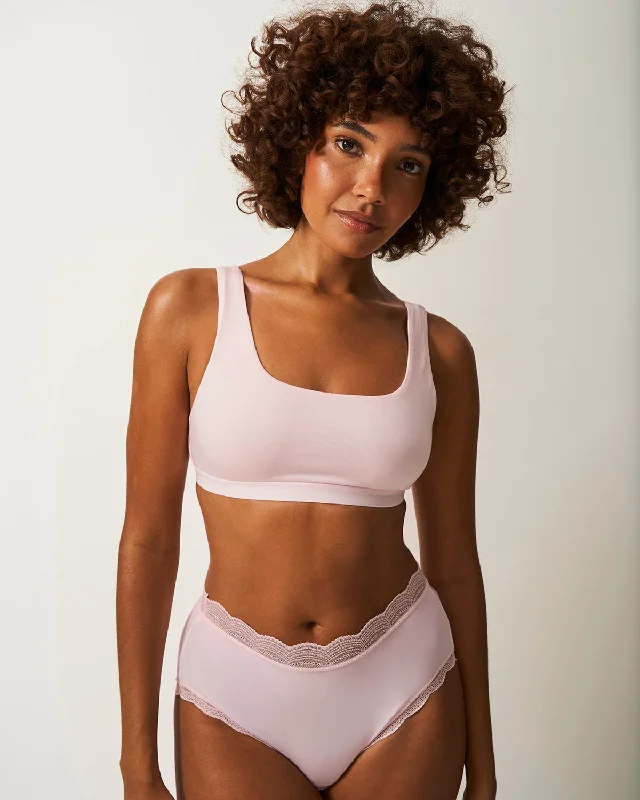 Soft Scoop Bra - Pink-a-boo