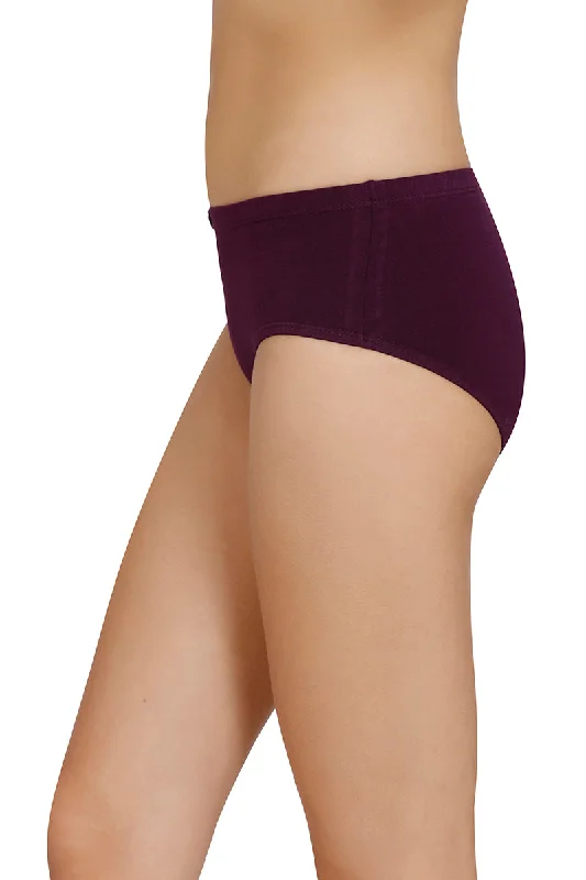 Inner Elastic Solid Mid Rise Hipster Panty (Pack of 3)