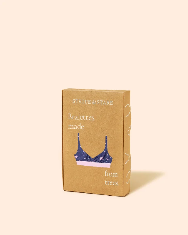 T-Shirt Bra - Indigo and Pirouette Stars