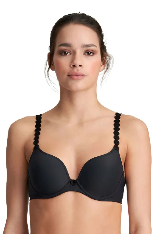 Tom Heart Shaped Bra in Charcoal