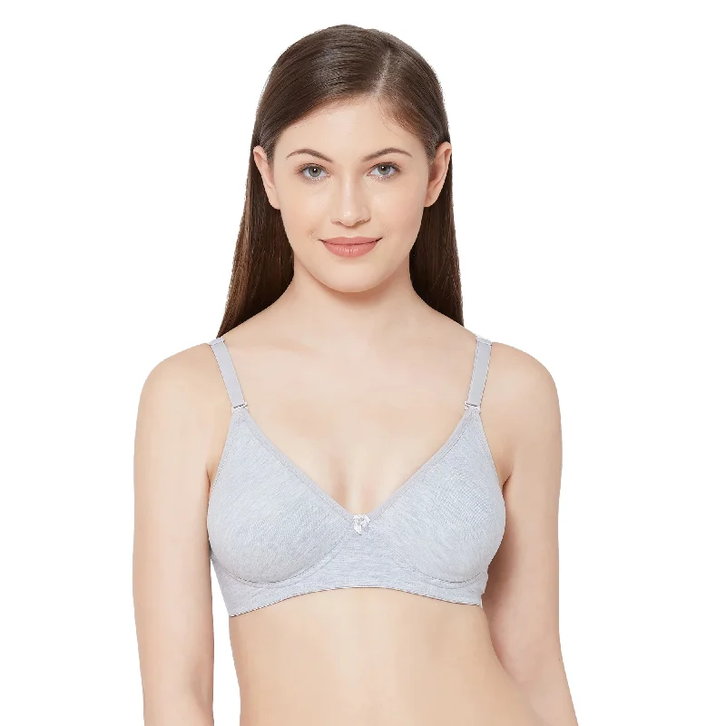 Shikha- Plain Mold T-shirt Bra Grey