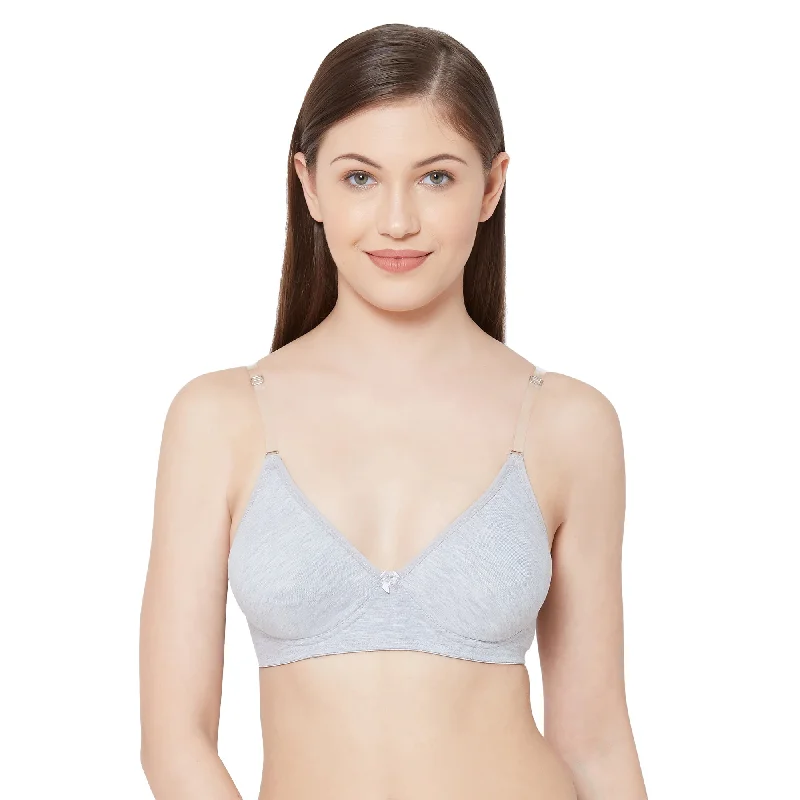 Shikha- Plain Mold T-shirt Bra Grey