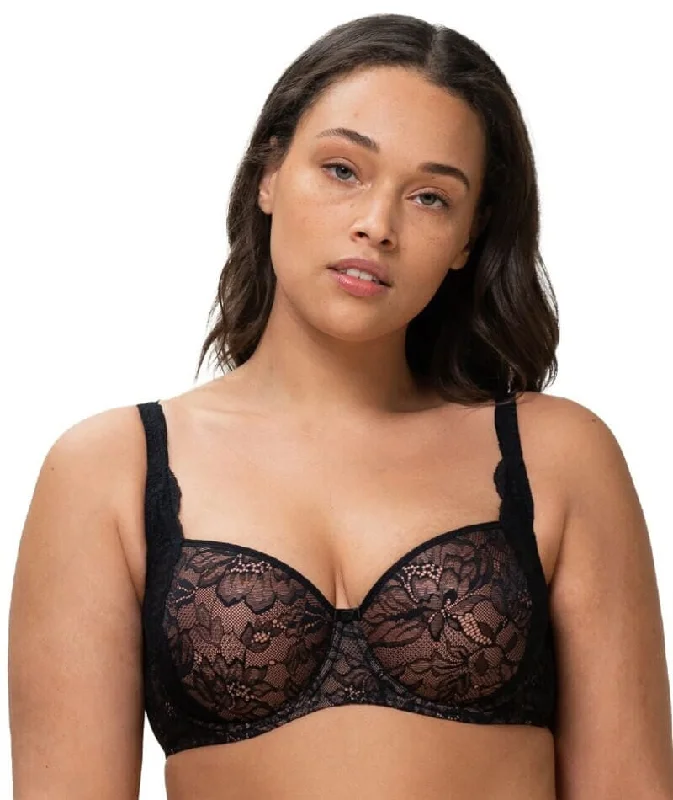 Triumph Amourette Charm Half-Cup Underwired Padded Bra - Black