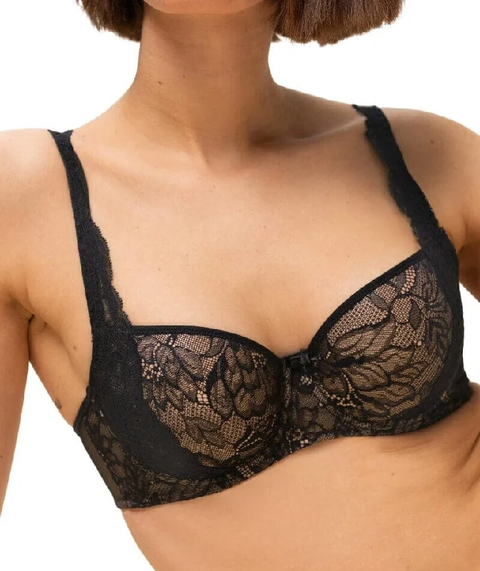 Triumph Amourette Charm Half-Cup Underwired Padded Bra - Black