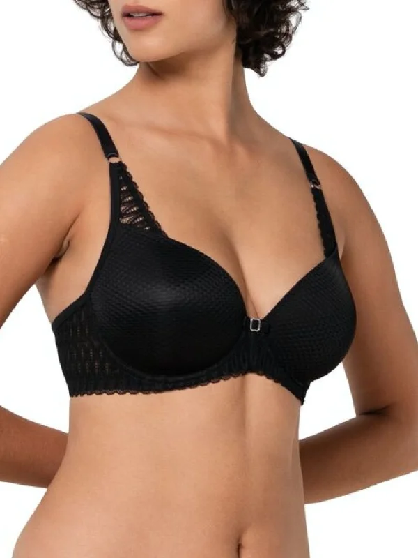 Aura Spotlight Half Cup Bra - Black