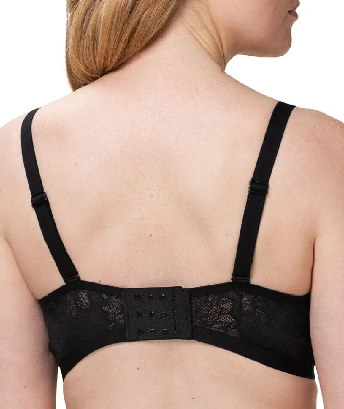 Triumph Fit Smart Plunge Padded Wire-free Bra - Black