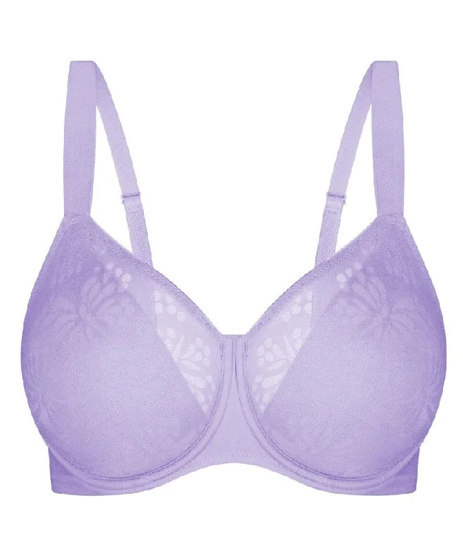 Triumph Lacy Minimizer Bra - Sweet Lavender