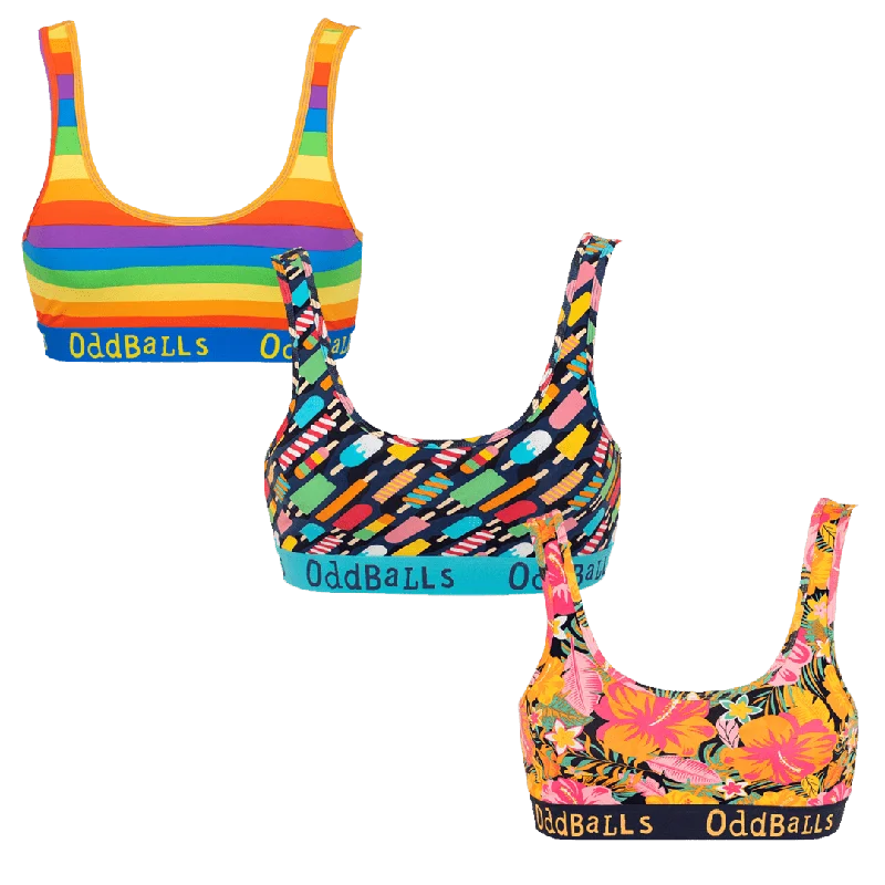 Tropical Heat Bundle - Ladies Bralette 3 Pack Bundle