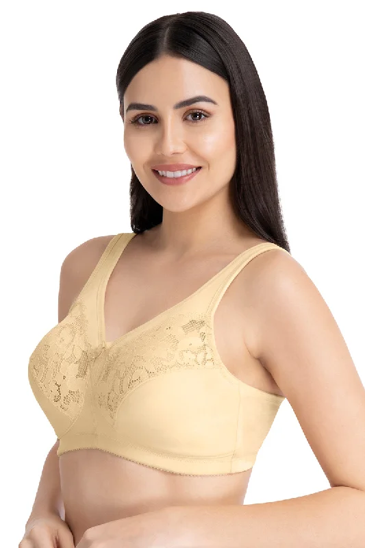 Ultra Support Non-padded Non-wired Bra - Winter Wheat