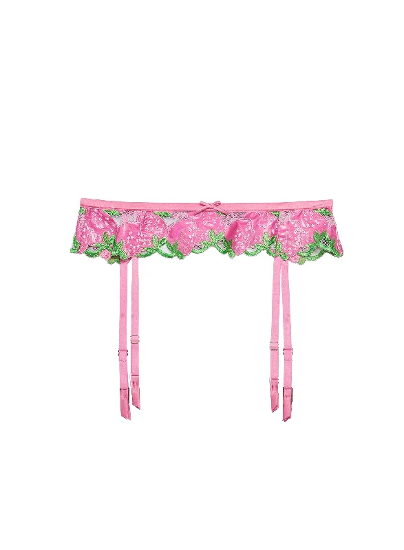 Wild Strawberry Garter Belt