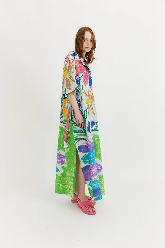 Gary Bigeni Dantas Tunic Dress - Placement Print