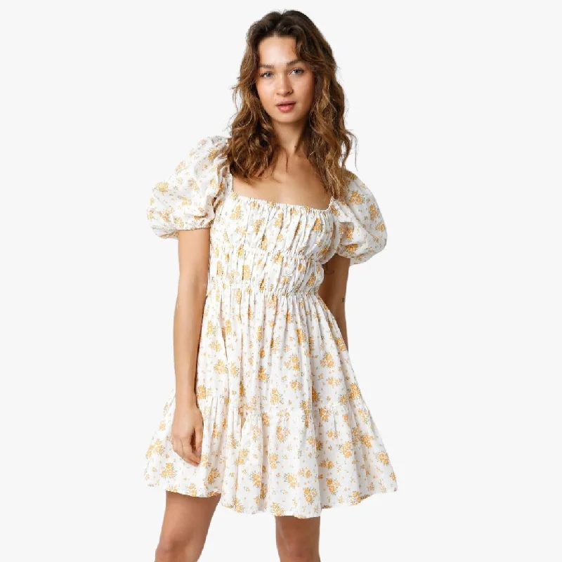 Hadley Dress (White Marigold)