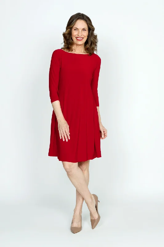 Sympli Nu Trapeze 3/4 Sleeve Dress