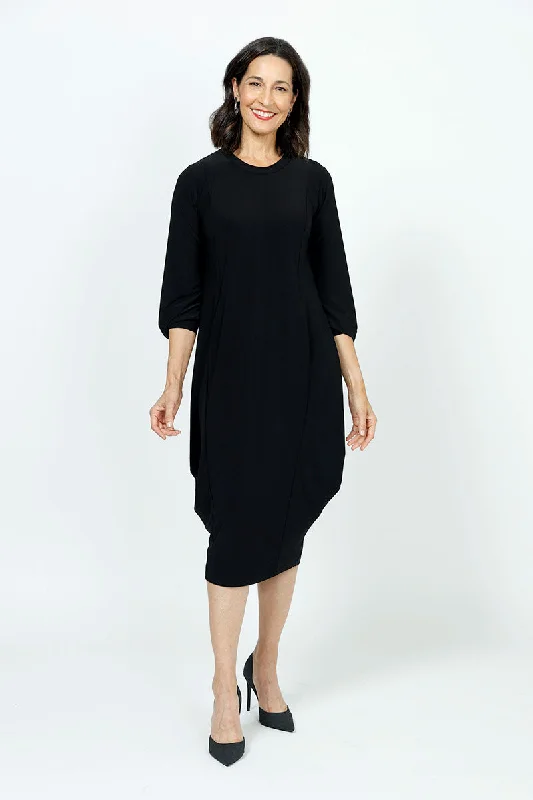 Sympli Easy Crew Neck Lantern Dress