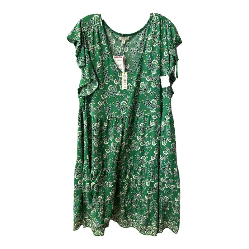 Green Dress Casual Midi Max Studio, Size 3x