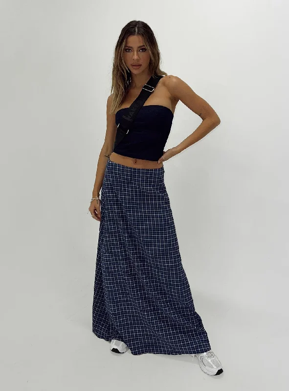 Janee Maxi Skirt Navy