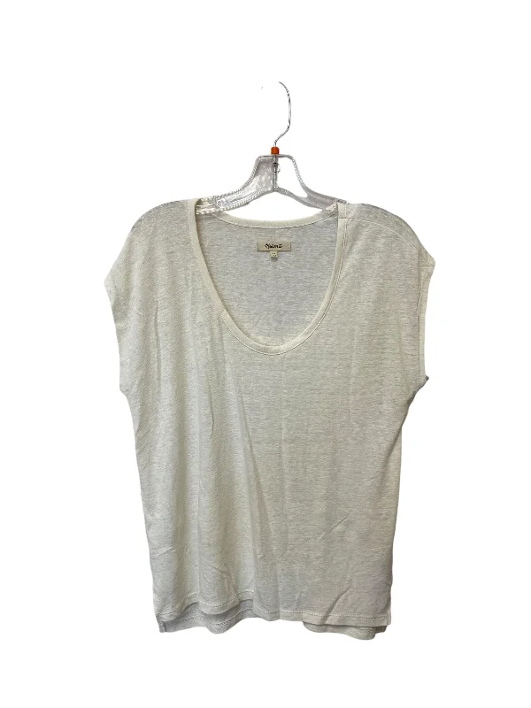 Top Short Sleeve Basic By Madewell In Cream, Size: Xs