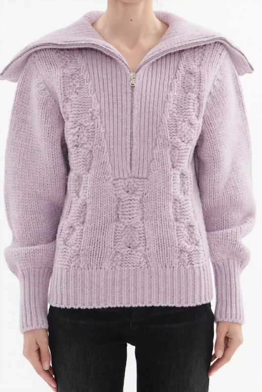 Holea Sweater In Light Purple