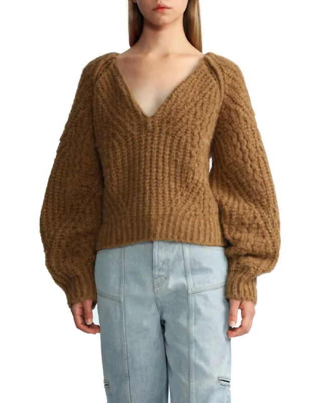 Idala Sweater In Camel