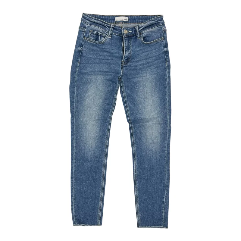 Jeans Skinny By Vervet In Blue Denim, Size:6