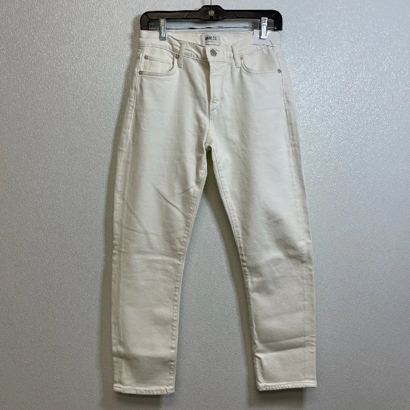 Jeans Straight By Clothes Mentor In Off White, Size: 2