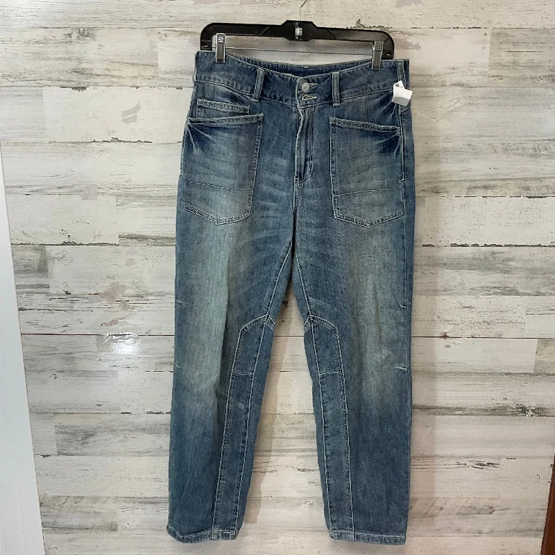 Jeans Straight By Pilcro In Blue Denim, Size: 4