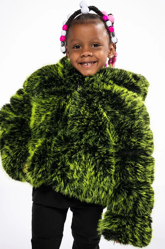 BIANCHI THREE-DEE FAUX FUR KIDS JACKET