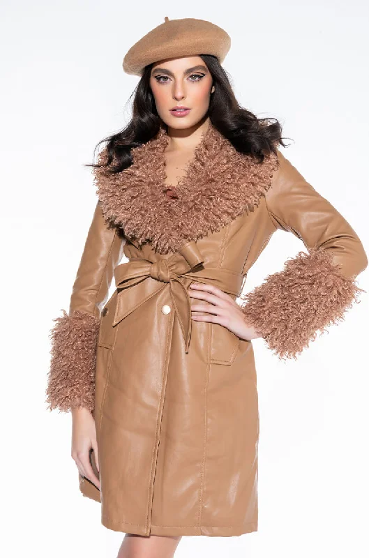 MOHAIR CAMEL TRENCH