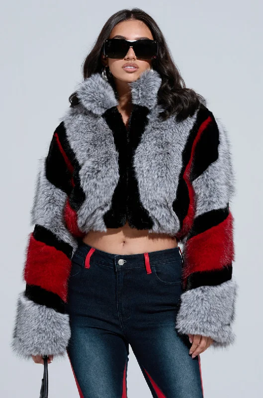 TORONTO FAUX FUR COAT