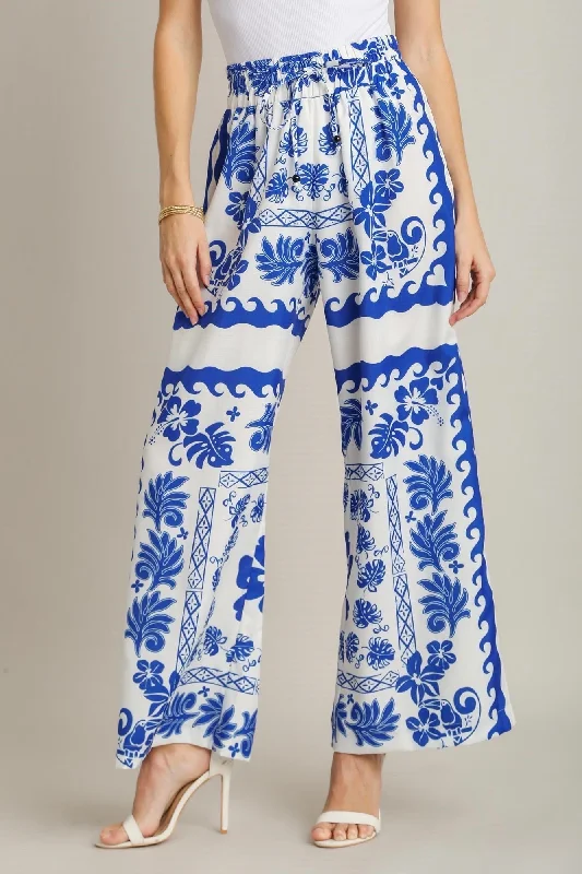 Palazzo Perfection Blue Floral Pants