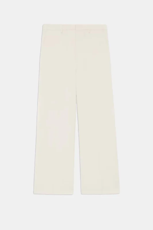 Relaxed Straight Pant in Rice