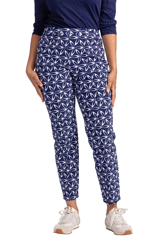 Tailored Crop Golf Pants - Geo Floral